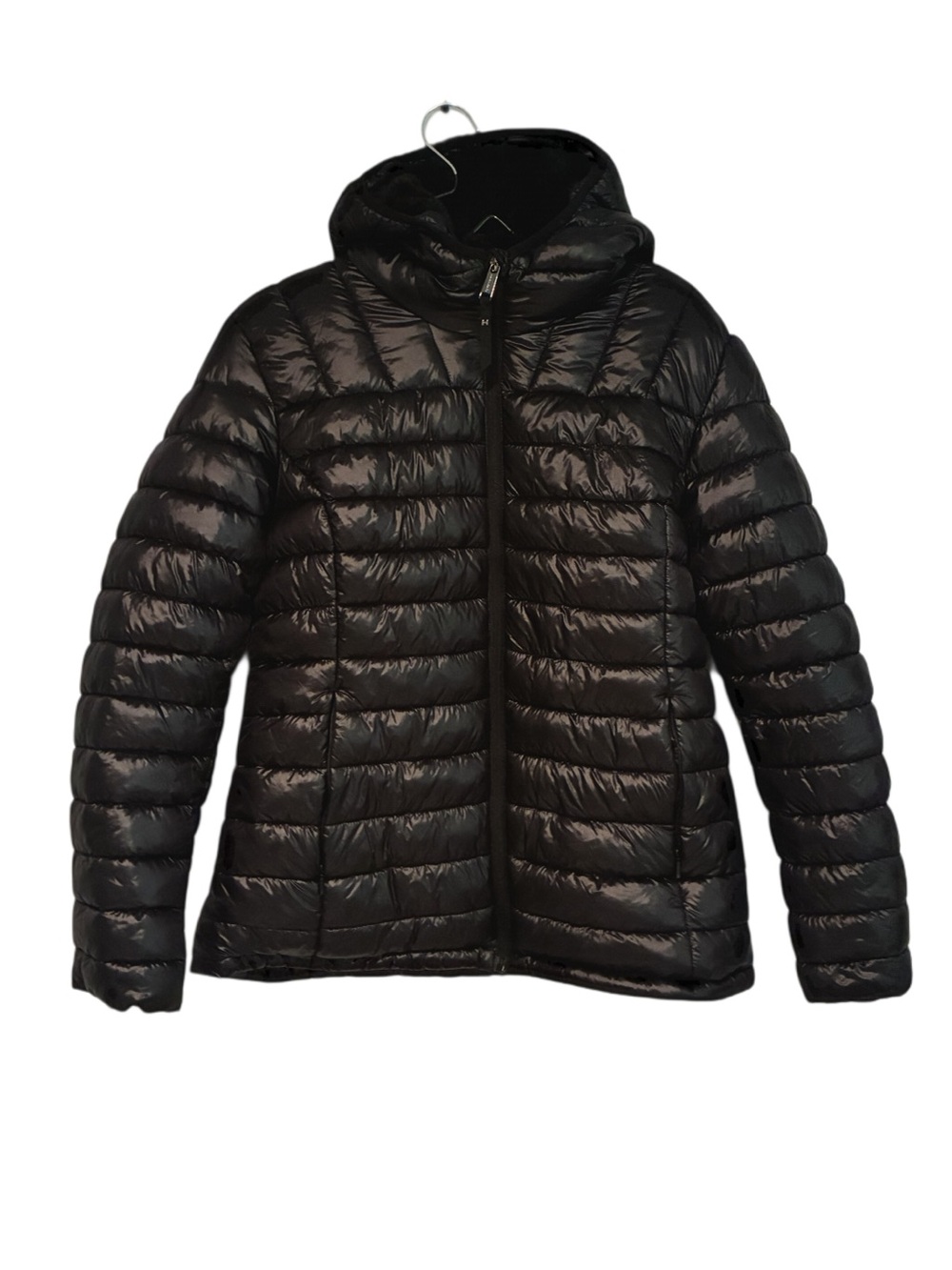Hawke & Co Black Quilted Hooded Puffer Women’s Jacket Size M